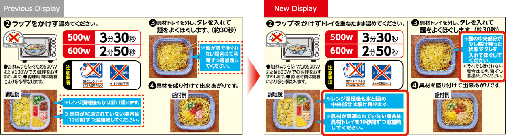 Previous Display→New Display